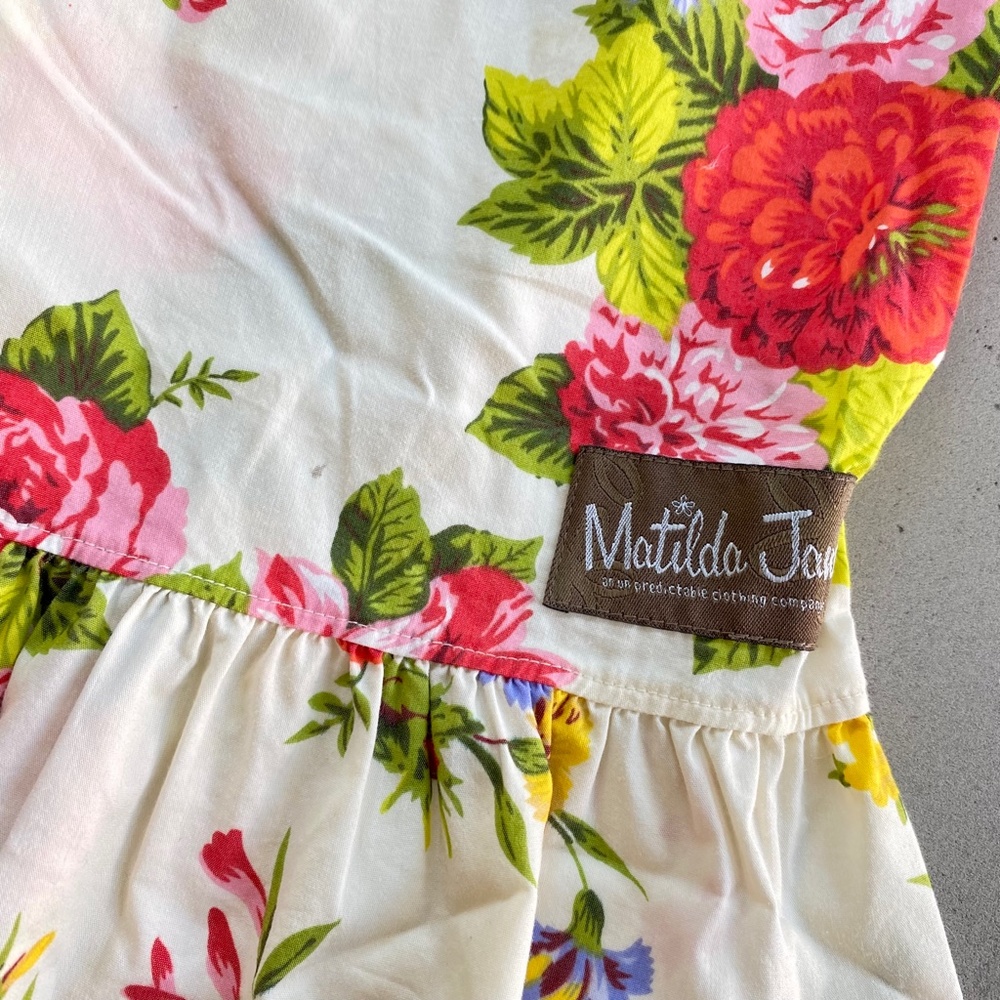 Matilda Jane Hammond Bay Delilah Floral Ruffle Pants Size 6 - Picture 2 of 3